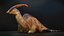 Parasaurolophus Low-poly RIG