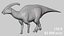 Parasaurolophus Low-poly RIG