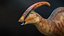 Parasaurolophus Low-poly RIG