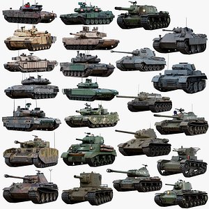 24 Tanks Realtime Rigged Megabundle