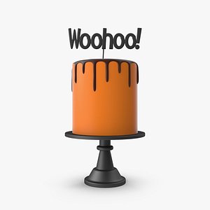 Halloween Cake with Woohoo Topper 3D