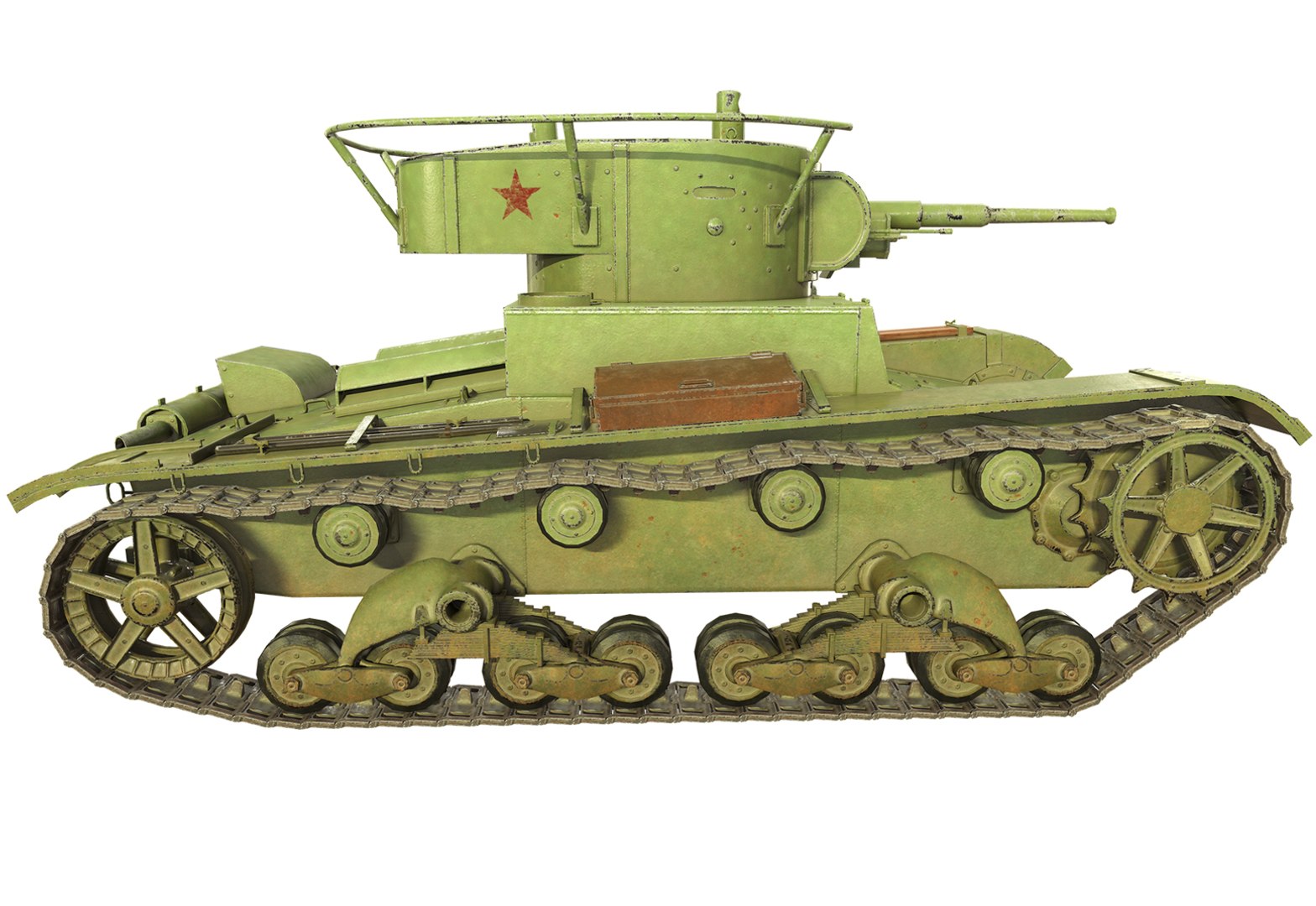 3d Tank T-26 Model