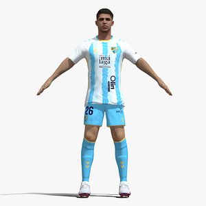 T-Pose Rigged Antonio Cordero Malaga 3D model