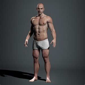 human man 3d model