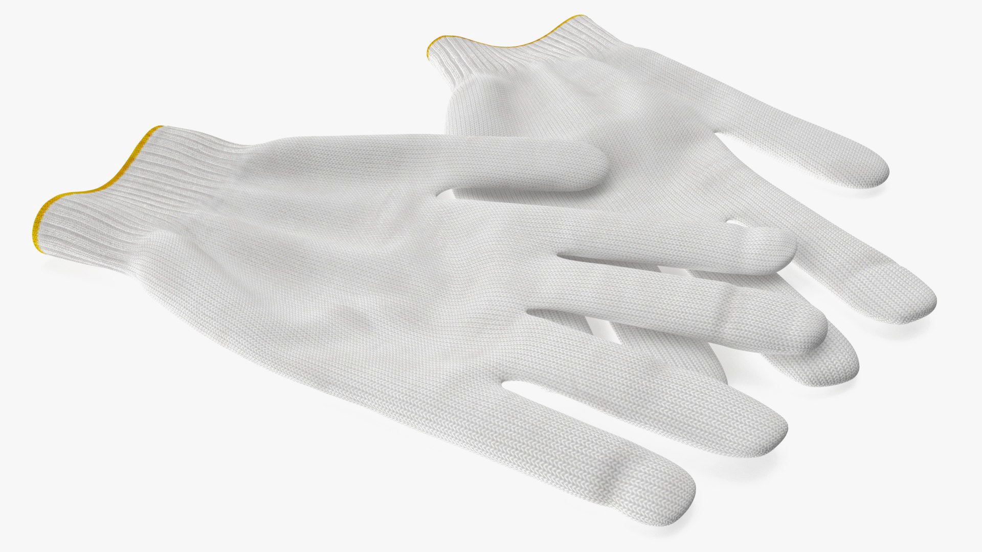 Cotton Working Gloves 3D model preview