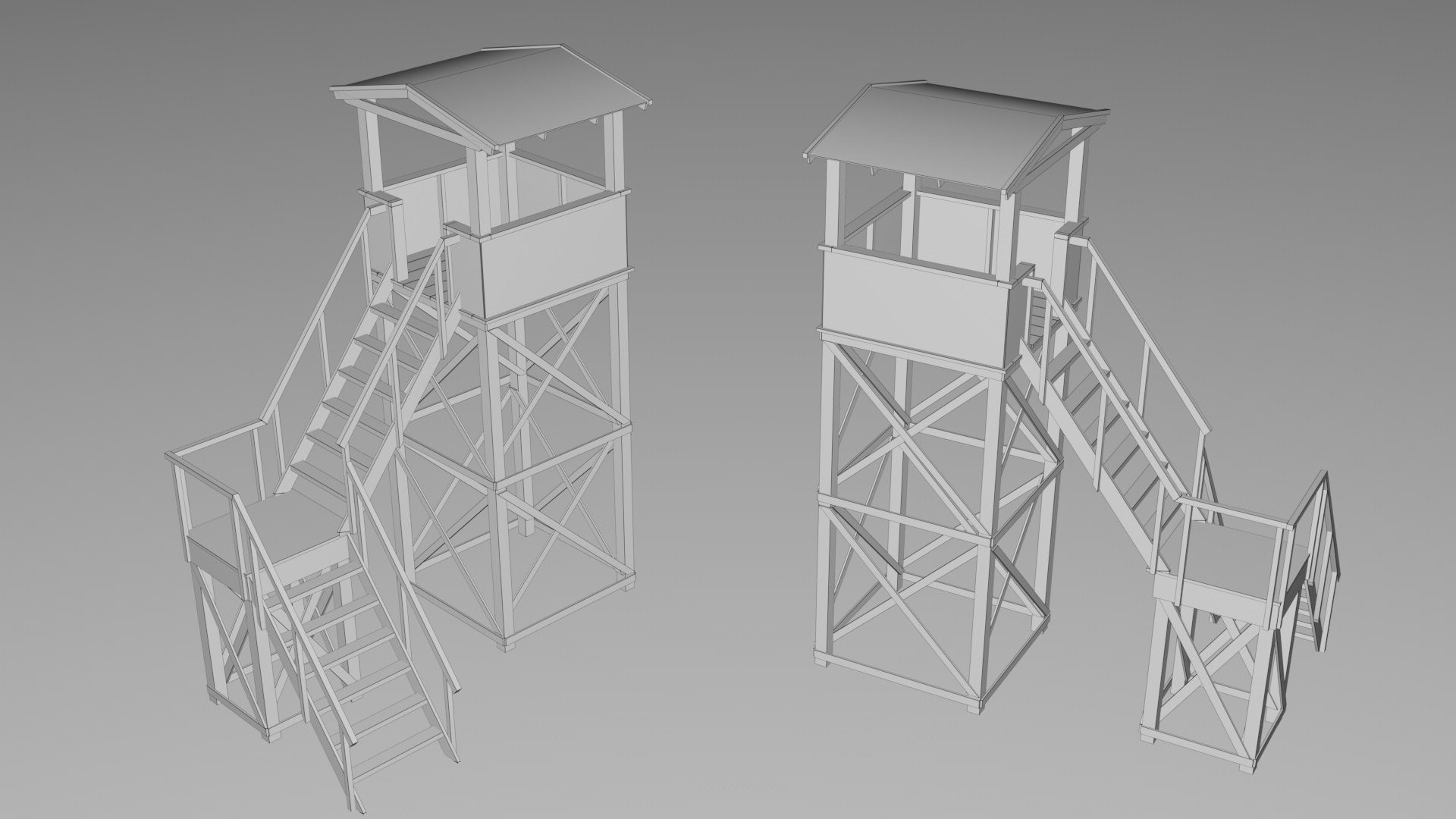 3D Guard Tower Collection - Game Ready model https://p.turbosquid.com/ts-thumb/EU/mRVgyh/C1/08/jpg/1755250764/1920x1080/fit_q87/94d6e6dd1bec482509aff7bfb1a20f3c74221705/08.jpg