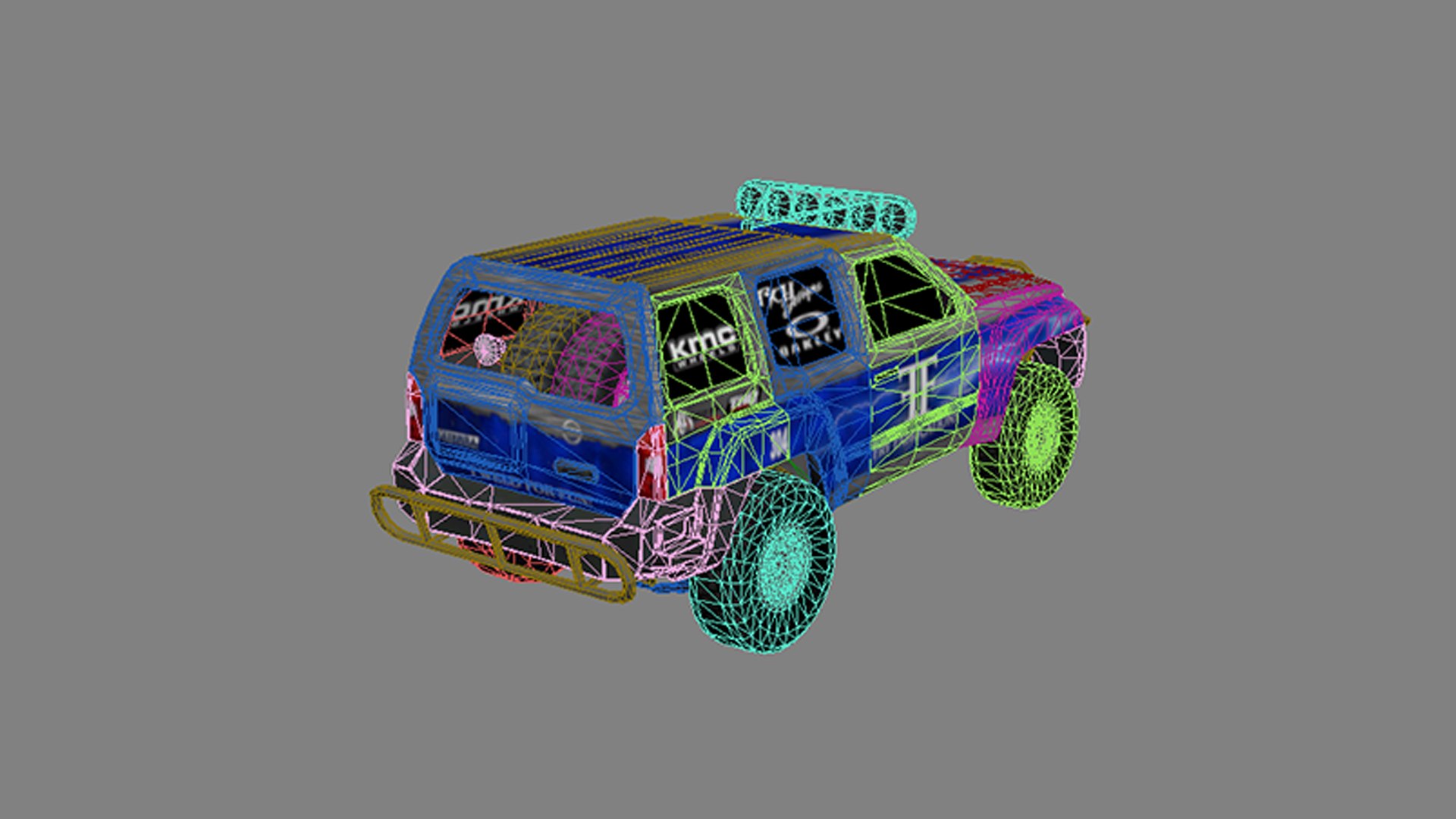 Offroad-011 II 3D Offroad Sport Car II TEAMER-FRY-Racing-4x4 Car-3D Low ...