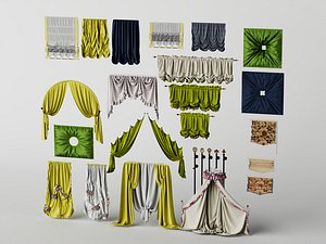Classic Luxury Curtains and Elegant Fabric Drapery Collection model