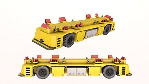 3D model AGV Port Robotic Vehicle