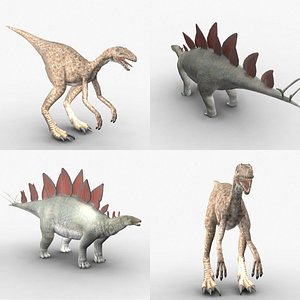 3d mesozoic dinosaur dino model