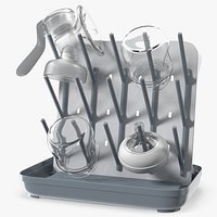 Child Bottle Drying Rack with Baby Accessories
