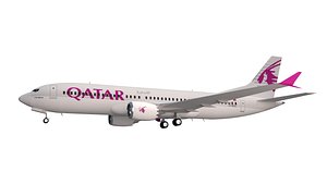 Qatar Airways Boeing 737 max 8 3D