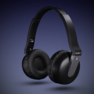 sony headphones 3d obj