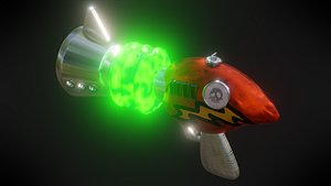 cortex gun crash bandicoot 3D model