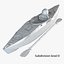 3d model boats kayak catamaran