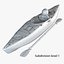 3d model boats kayak catamaran