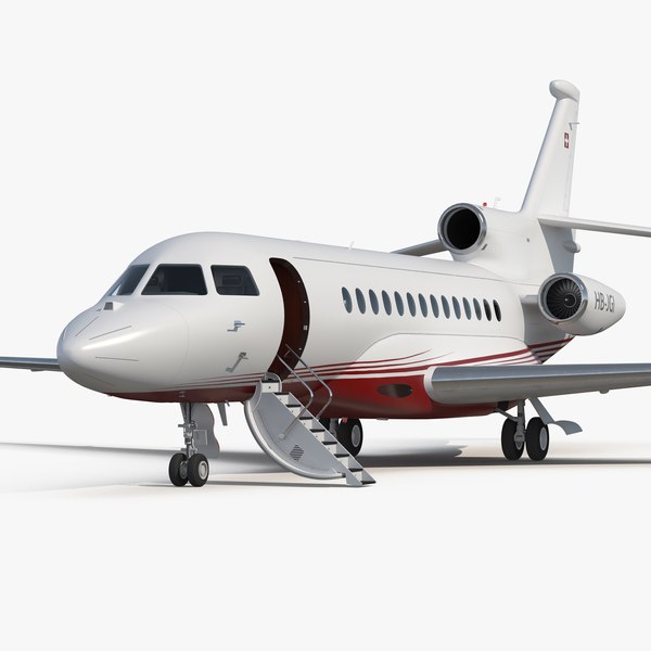 business jet dassault falcon 3D