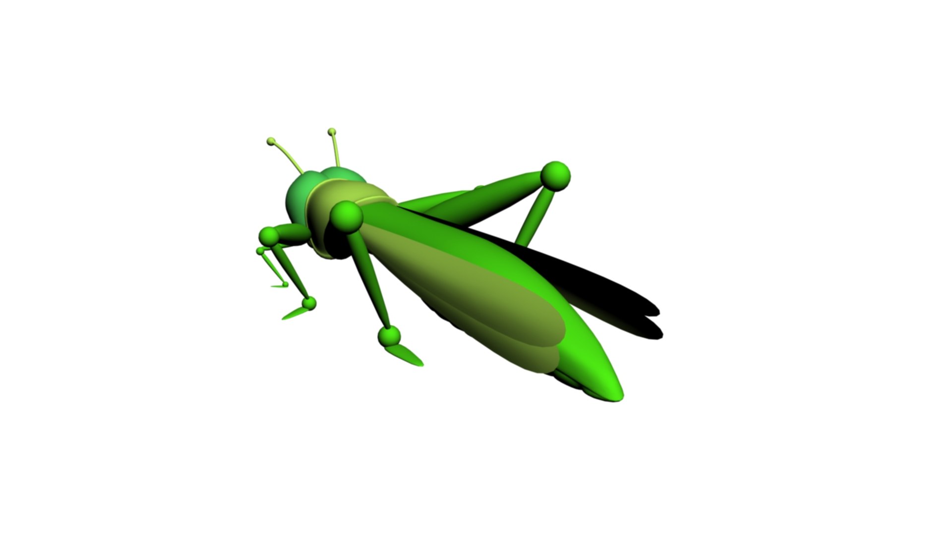 Cartoon Locust And Grasshopper 3D Model - TurboSquid 2027951