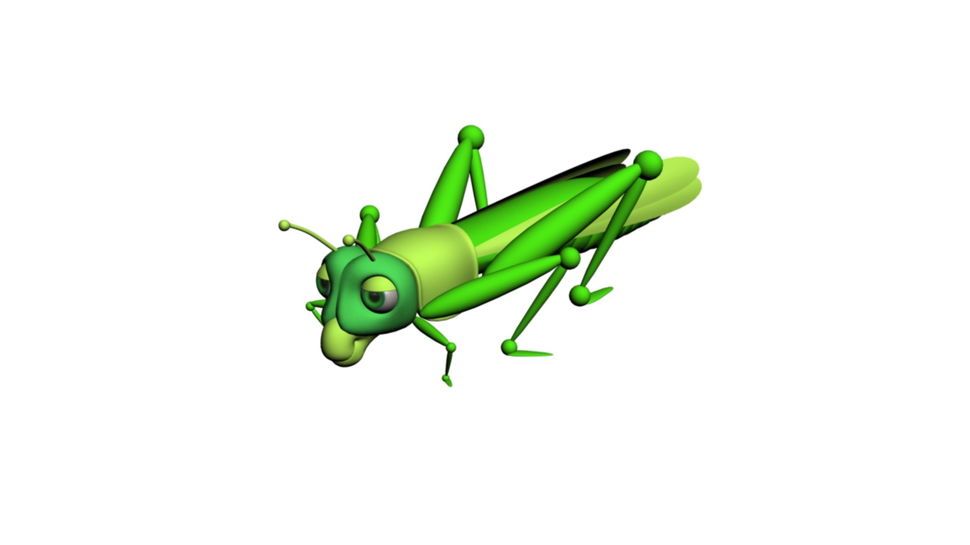 Cartoon Locust And Grasshopper 3D Model - TurboSquid 2027951