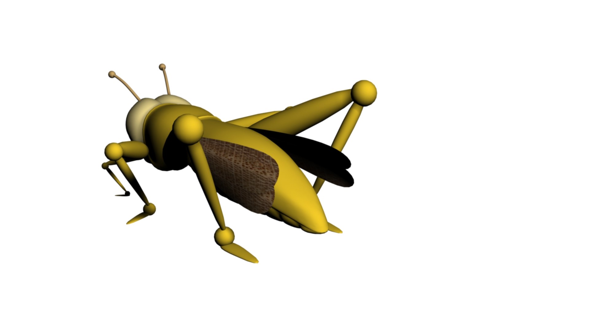 Cartoon Locust And Grasshopper 3D Model - TurboSquid 2027951