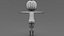 Stylized Cartoon Girl Character Base Mesh with Textures