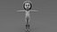 Stylized Cartoon Girl Character Base Mesh with Textures