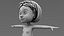 Stylized Cartoon Girl Character Base Mesh with Textures