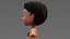 Stylized Cartoon Girl Character Base Mesh with Textures