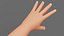 Stylized Cartoon Girl Character Base Mesh with Textures