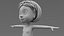 Stylized Cartoon Girl Character Base Mesh with Textures