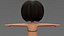 Stylized Cartoon Girl Character Base Mesh with Textures