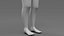 Stylized Cartoon Girl Character Base Mesh with Textures