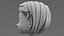 Stylized Cartoon Girl Character Base Mesh with Textures