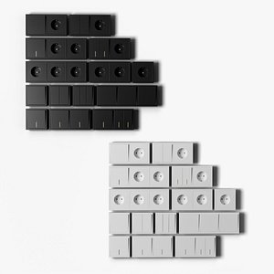 3D Light Switches and Electrical Outlets Collection