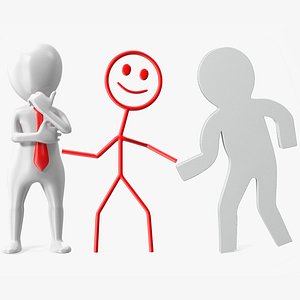 Stickman Rigged Collection for Maya