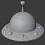 3D model cute ufo