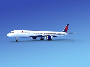 airline boeing 757 757-300 3d model