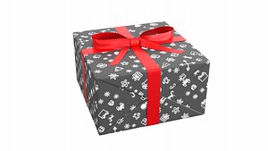 3D model Christmas Present PBR 09
