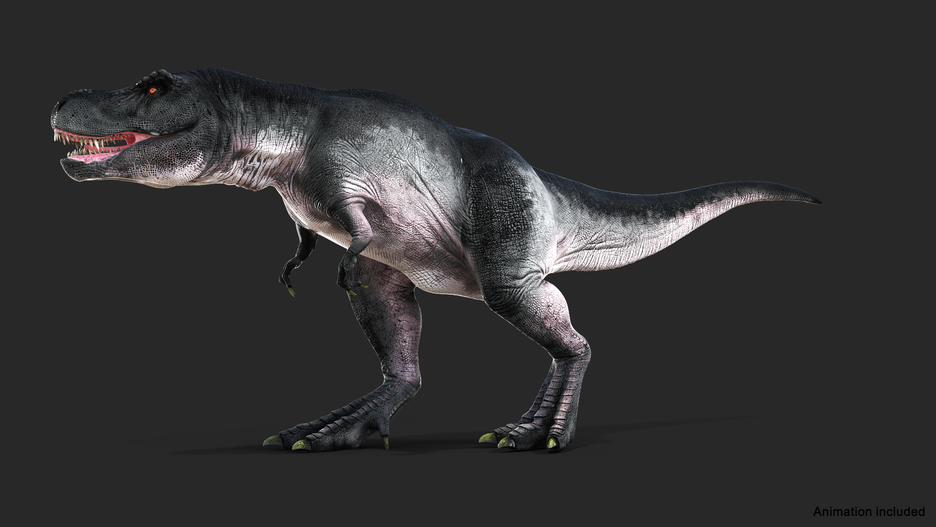3D T Rex Walking Animated Rigged Model - TurboSquid 2102421
