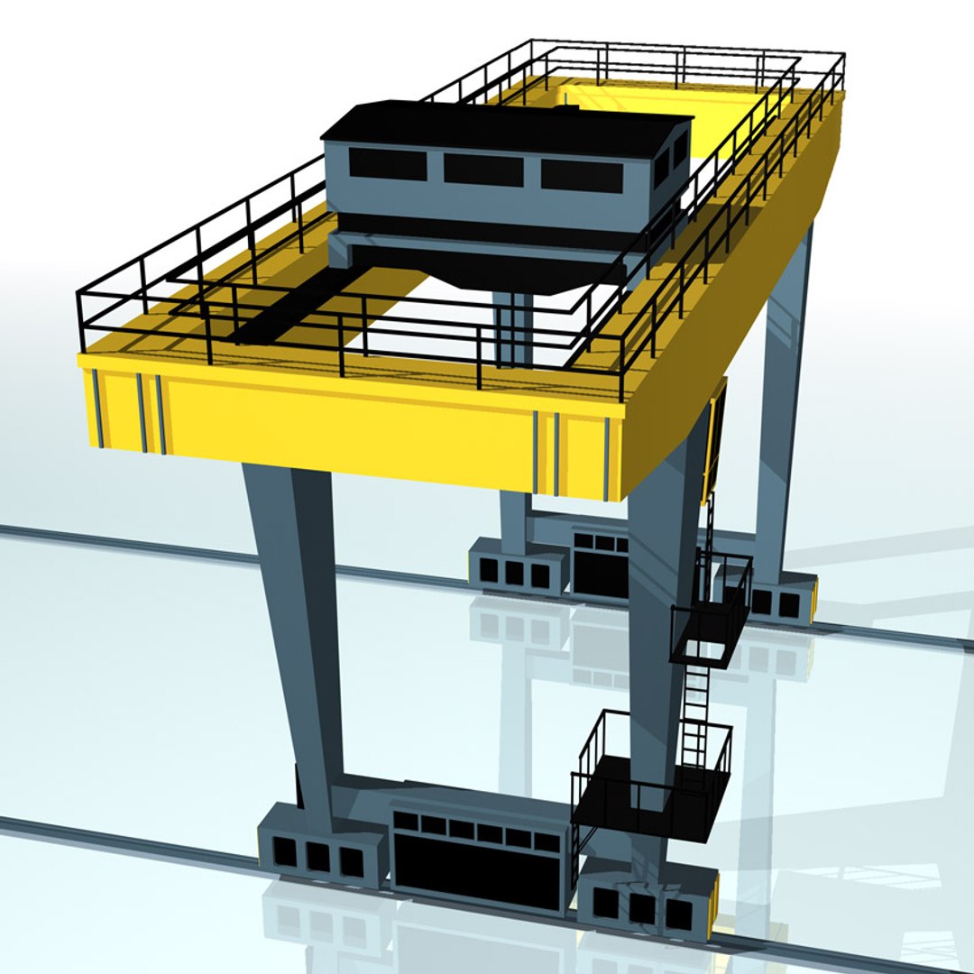 Cranes Machine 3d Model