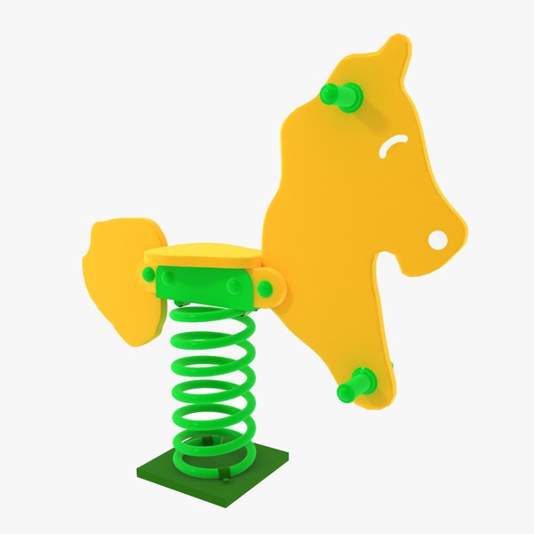 playground spring swing horse 3ds