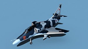 Douglas TA-4M Skyhawk V10 USN Aggr 3D model