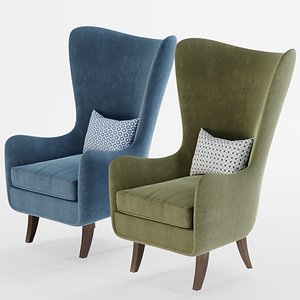 Wing chair 3D model