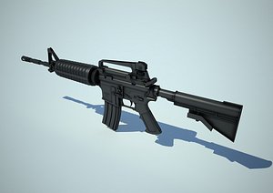 m4 gun rifle 3d max