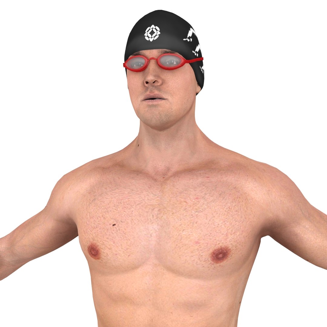 3D Swimmer Man Model - TurboSquid 1285367