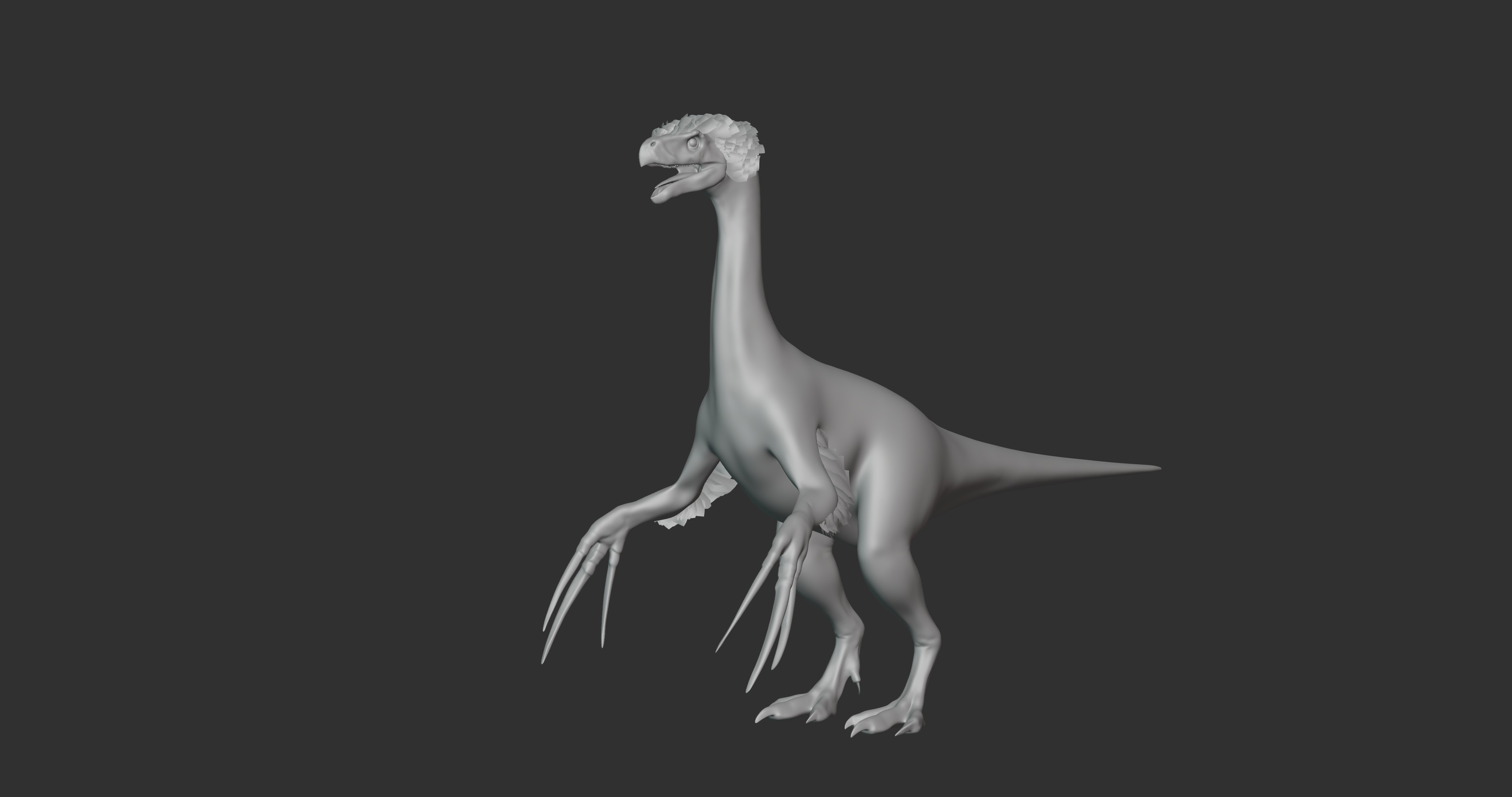 modelo 3d Therizinosaurus Basemesh Low Poly - TurboSquid 1995283