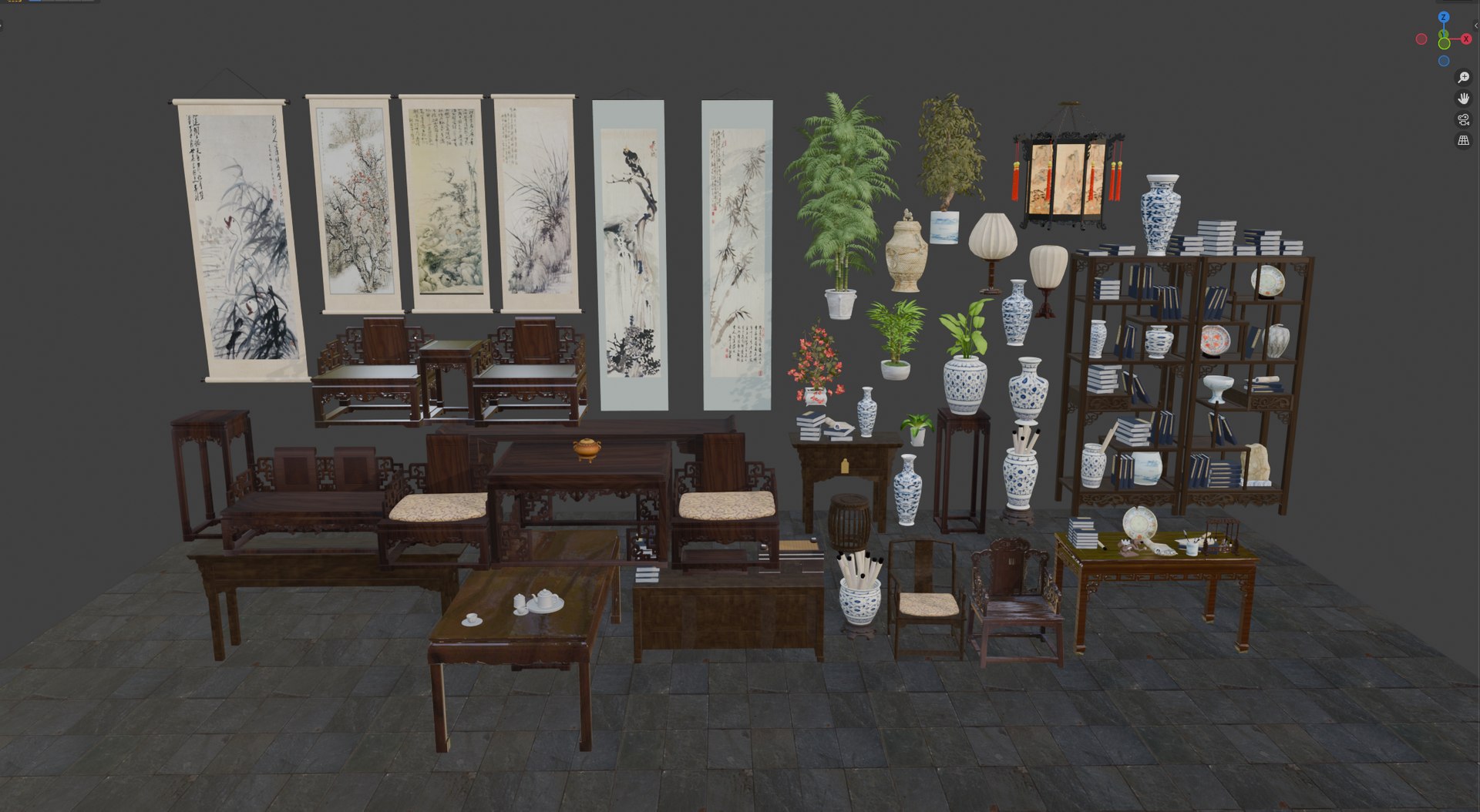 3D Chinese Traditional Interior Furniture and Decors Asset Pack model https://p.turbosquid.com/ts-thumb/EV/HULSPt/0E/screenshot_20260623_072017_893/png/1782187472/1920x1080/fit_q87/3d1654e5b1b4700702d1a27af0baa0bb4bc72c91/screenshot_20260623_072017_893.jpg