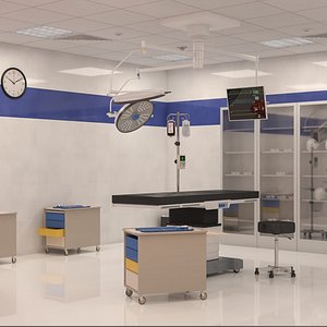 3D interior scene surgery room