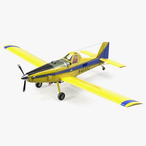 Air Tractor AT 502B Aeroplane Simple Interior 3D model