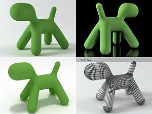 puppy medium chair 3D model